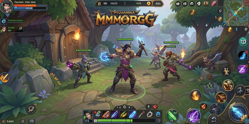 Screenshot gameplay AA62 menampilkan aksi seru dalam dunia MMORPG.
