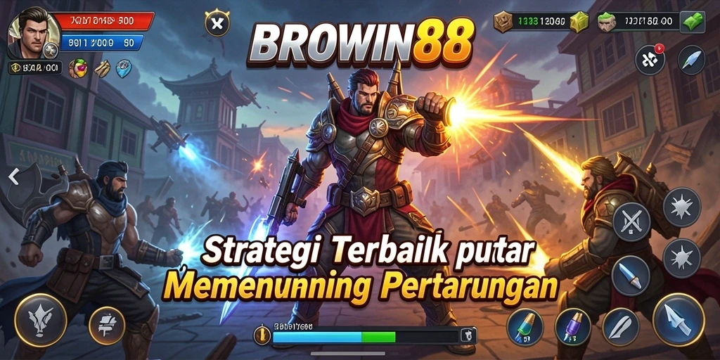 Screenshot utama BROWIN88 menampilkan gameplay strategi yang mendebarkan.