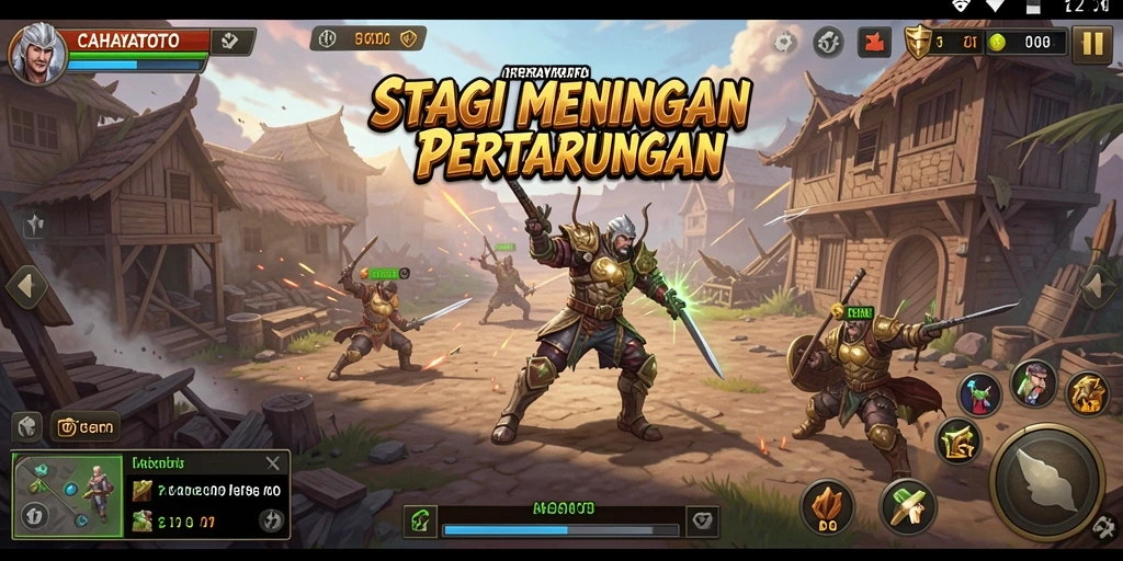Tampilan gameplay CAHAYATOTO dengan strategi dan taktik yang mendebarkan.