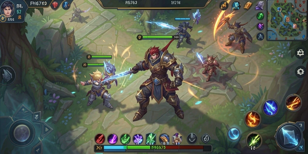Screenshot gameplay seru FH6767 menampilkan pertarungan epik dalam dunia MMORPG.
