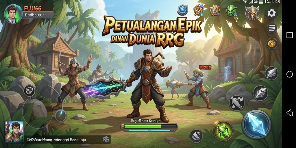 Gameplay seru dalam dunia fantasi FUJI66 dengan karakter unik.