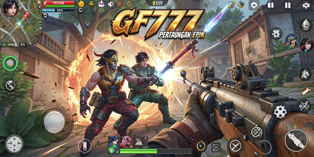 Tampilan gameplay GF777 yang mendebarkan dan penuh aksi.