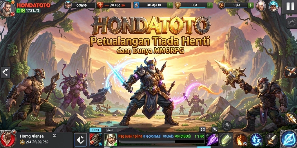 Tampilan gameplay menarik dari HONDATOTO yang penuh aksi.