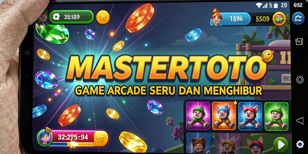 Screenshot MASTERTOTO menampilkan gameplay yang seru dan penuh warna.
