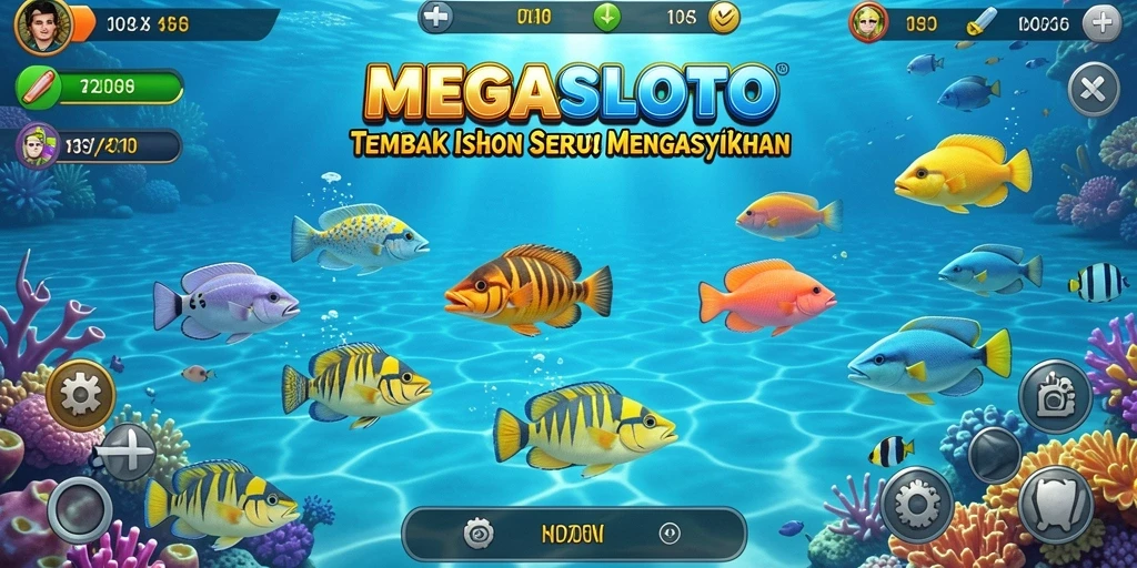 Tampilan gameplay seru Tembak Ikan di MEGASLOTO.