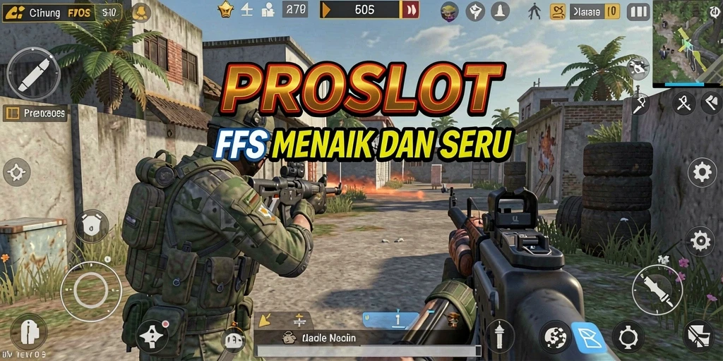Tampilan gameplay PROSLOT yang menegangkan dalam aksi FPS.