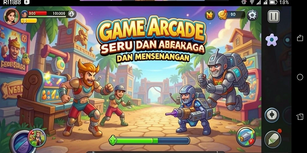 Screenshot dari gameplay seru RI188 yang menunjukkan aksi intens dalam game Arcade.