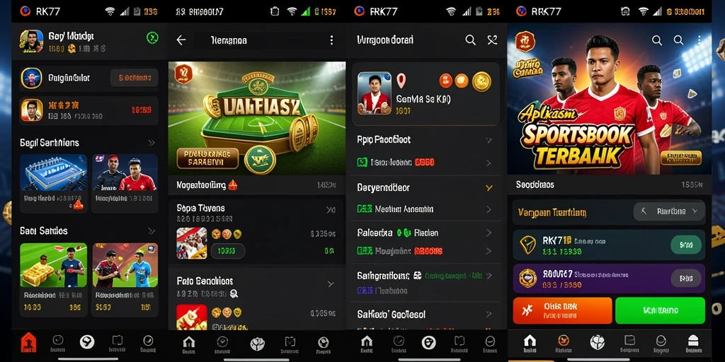 Tampilan gameplay Sportsbook RK77 yang menarik dan dinamis.