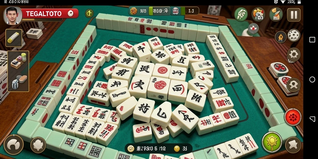 Screenshot TEGALTOTO menampilkan aksi seru dan strategi permainan Mahjong.