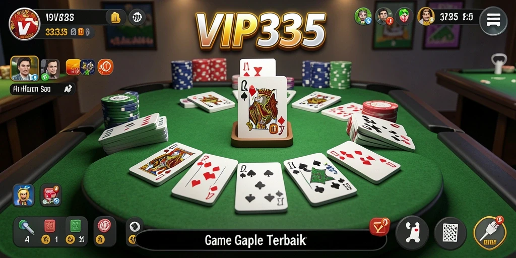Screenshot menunjukkan momen seru saat bermain Gaple di VIP333.